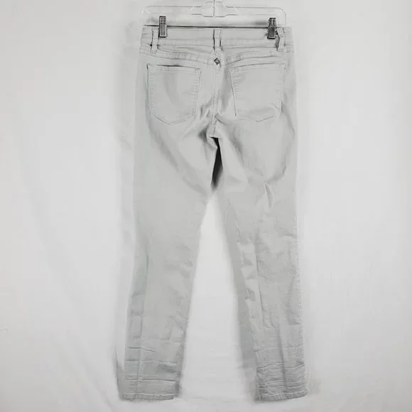 Prana Kara Jeans Size 4 27 Agave Light Gray Organic Cotton Blend - Picture 4 of 5